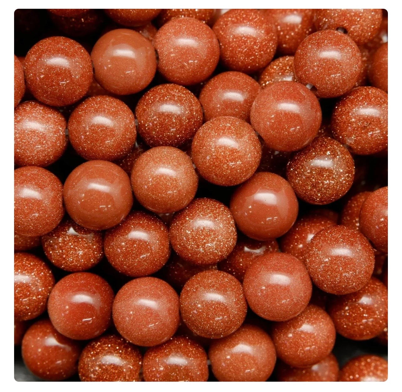 Orange Goldstone 6mm