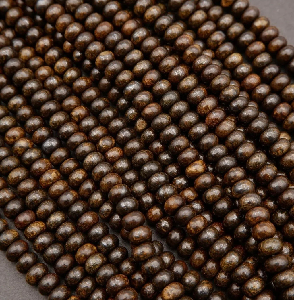 Bronzite Rondelle 8mm