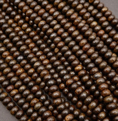 Bronzite Rondelle 8mm