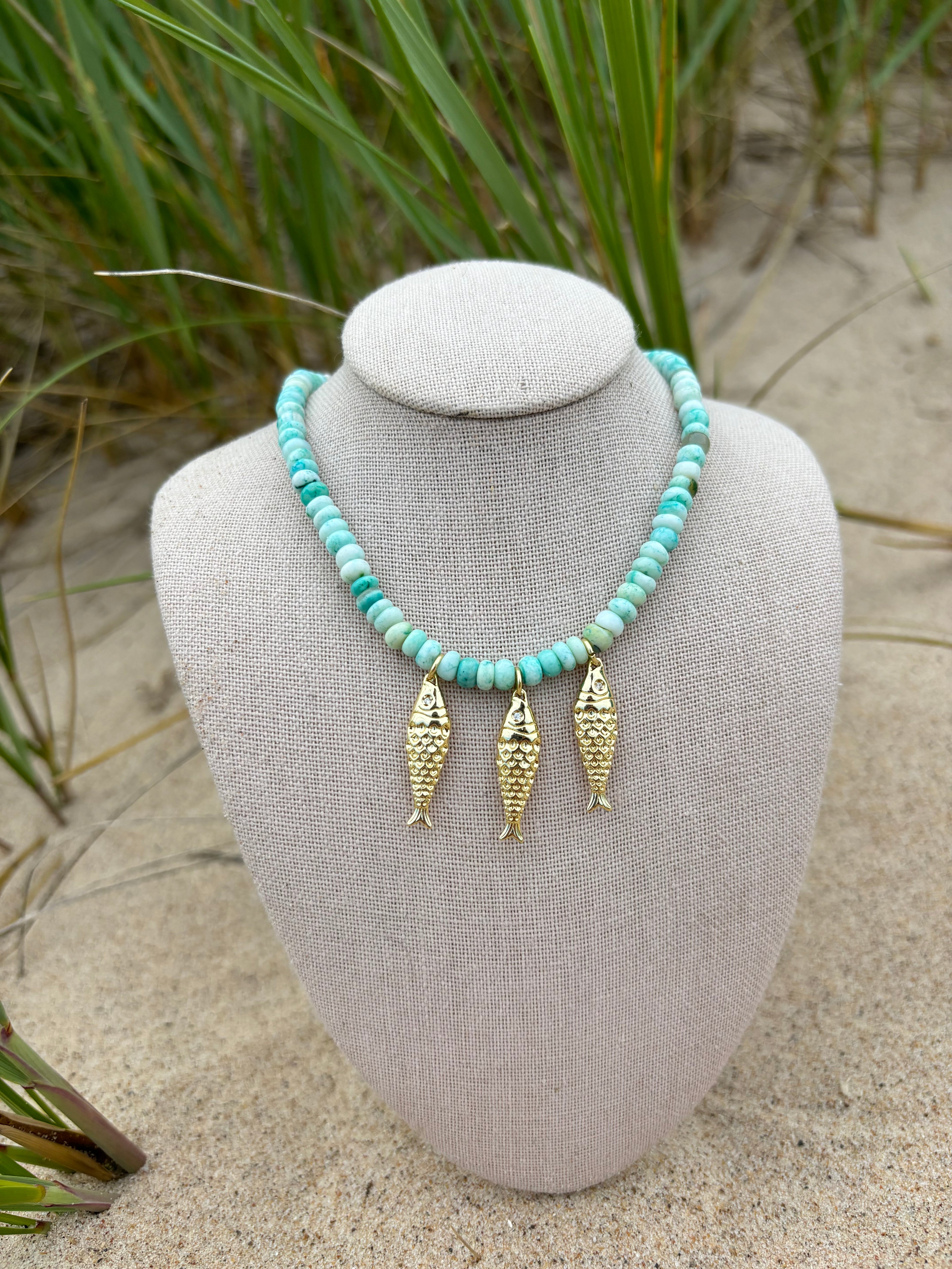 Three Little Fish Necklace