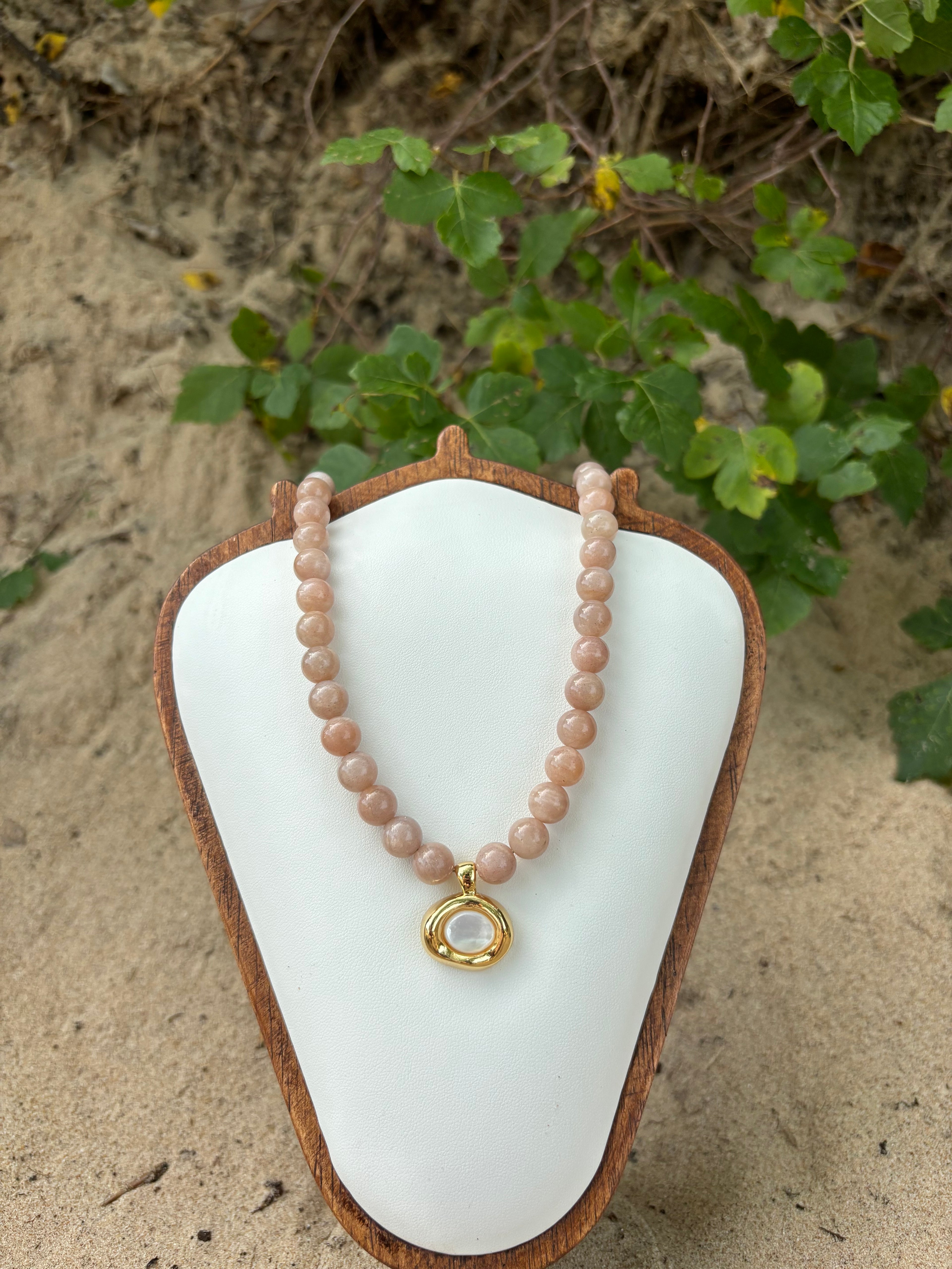 Blush Moon Necklace