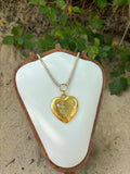 Golden Heart Keepsake Necklace