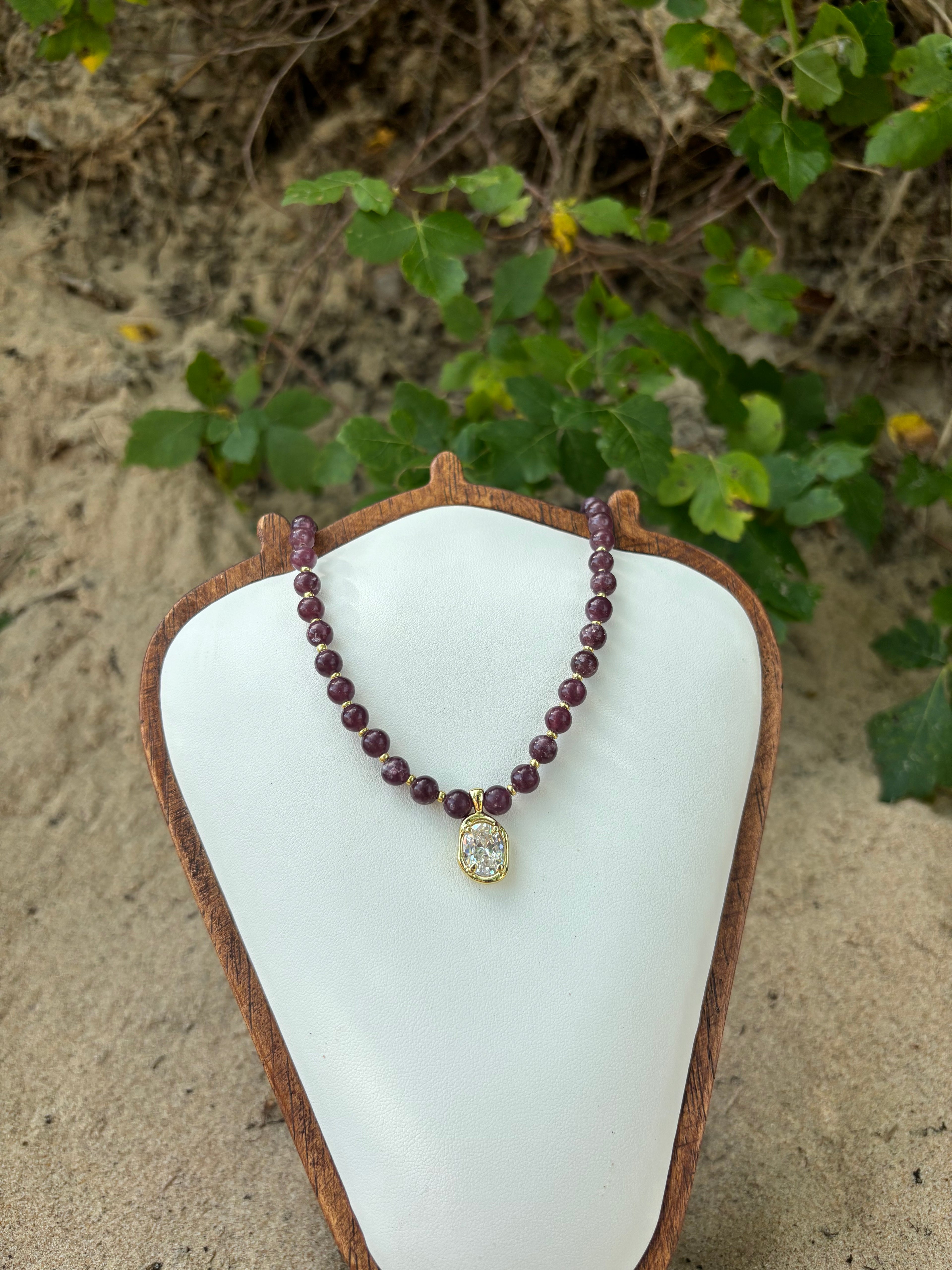 Garnet Glow Necklace