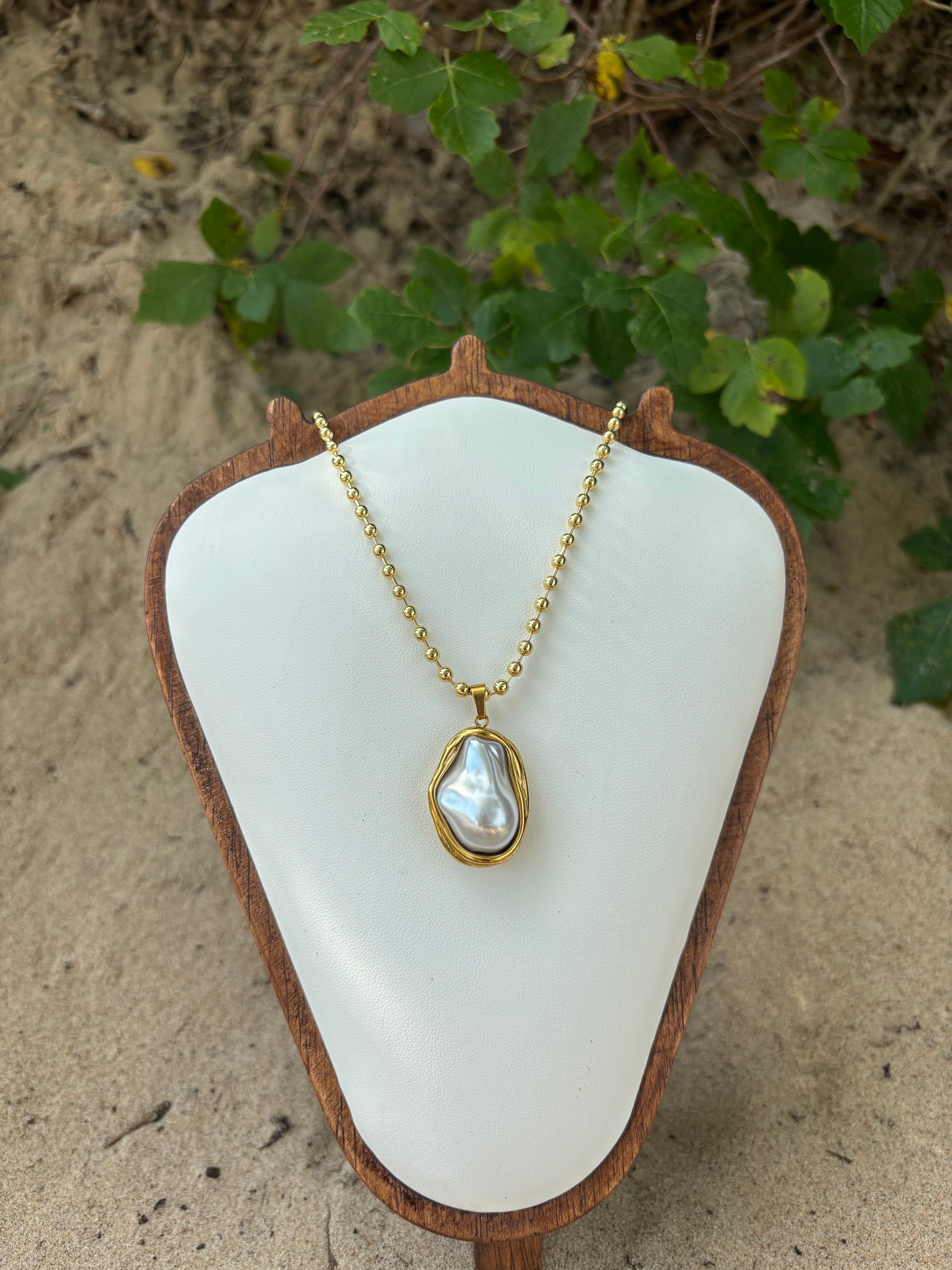 Coastal Pearl Keepsake Necklace