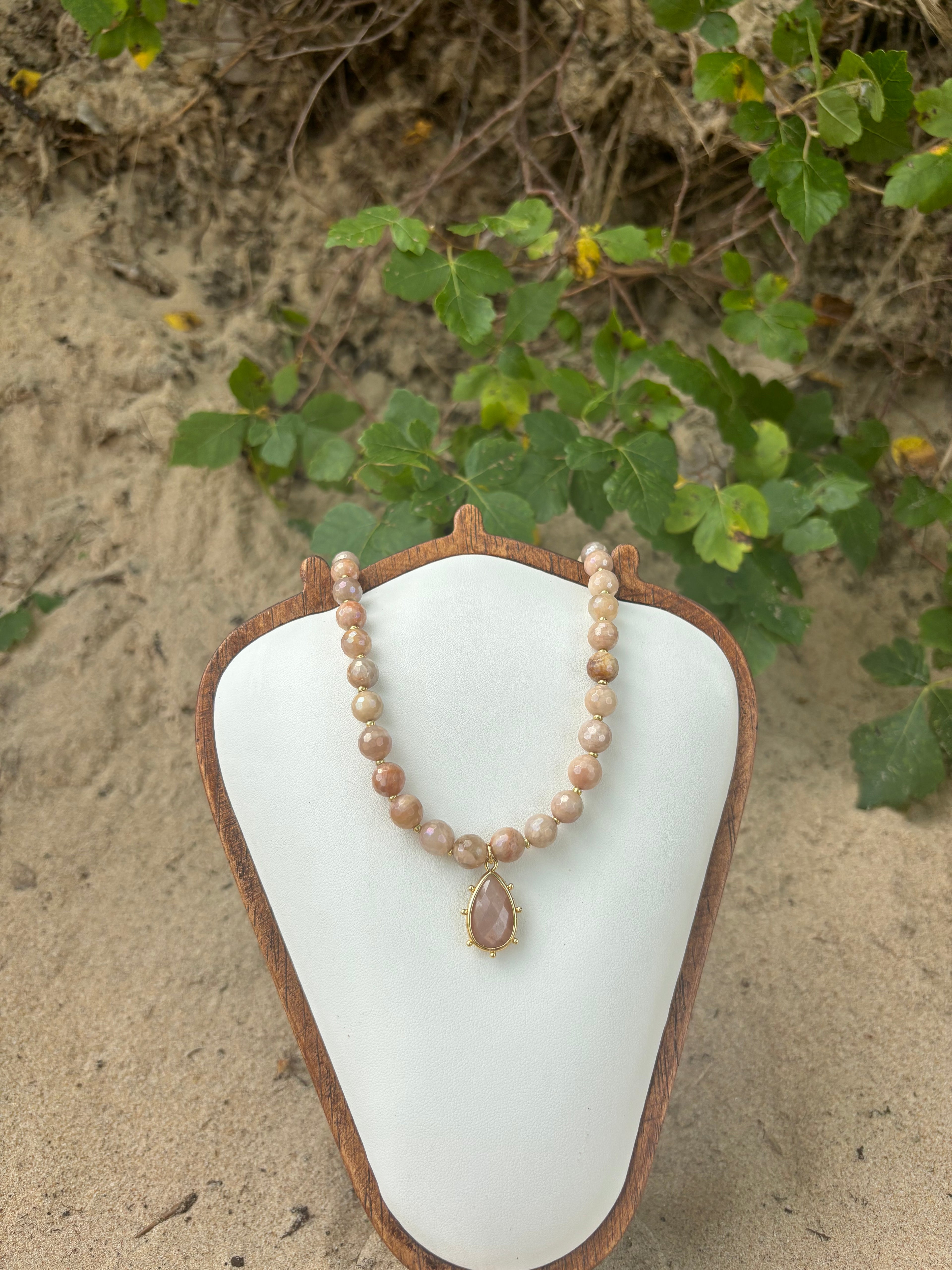 Desert Rose Drop Necklace