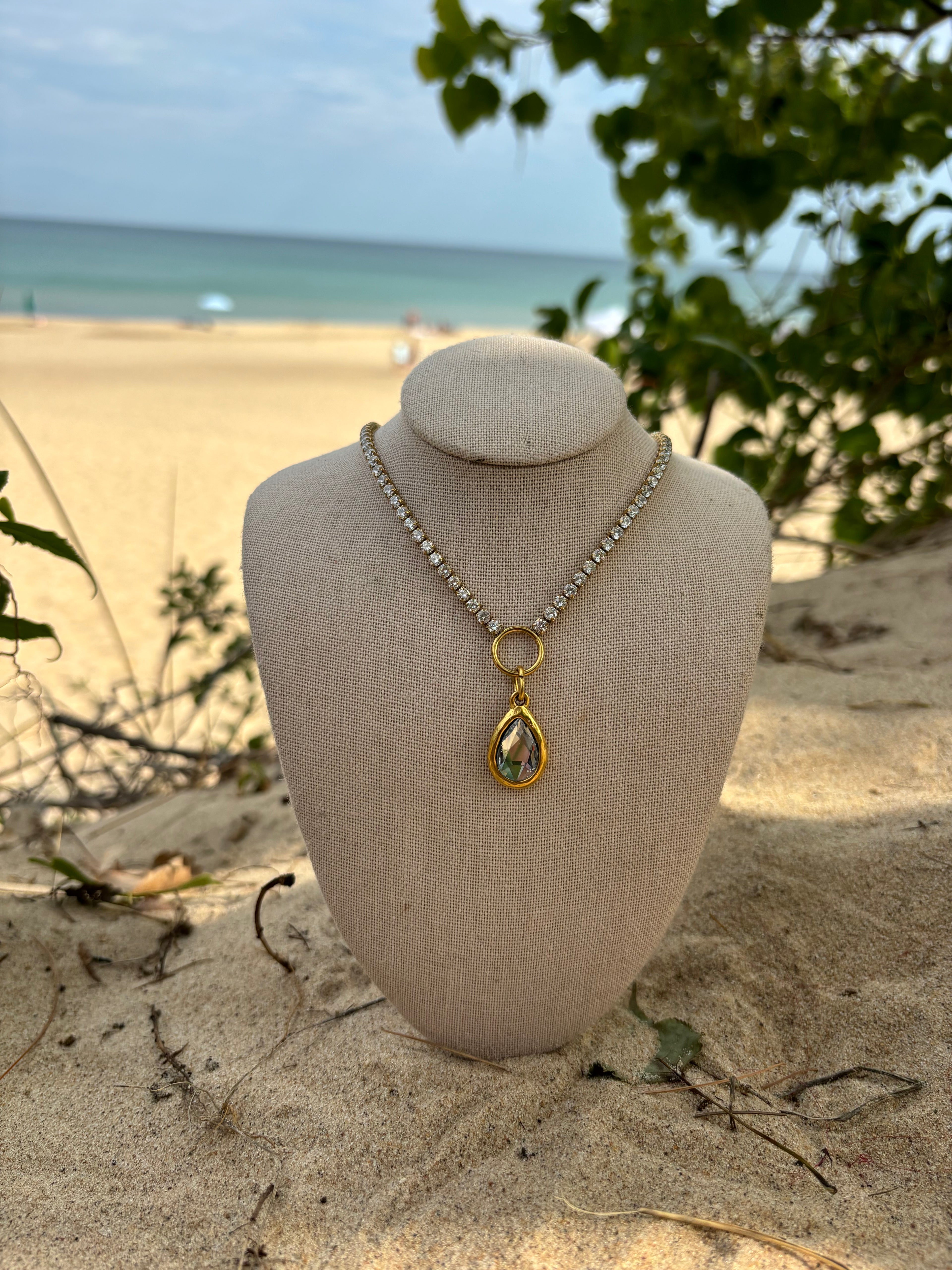 Crystal Drop Necklace