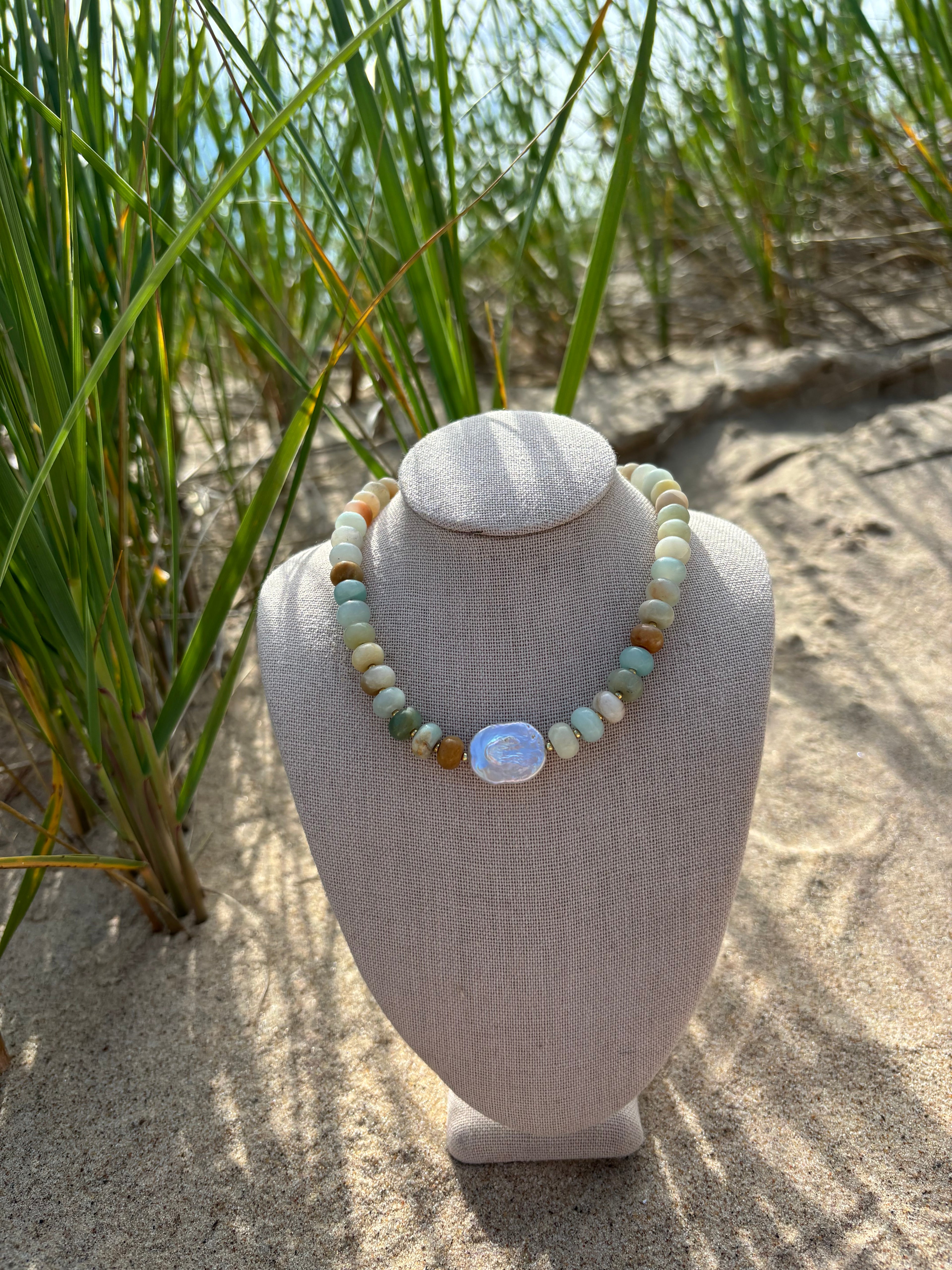 Freshwater Pearl Coastal Necklace