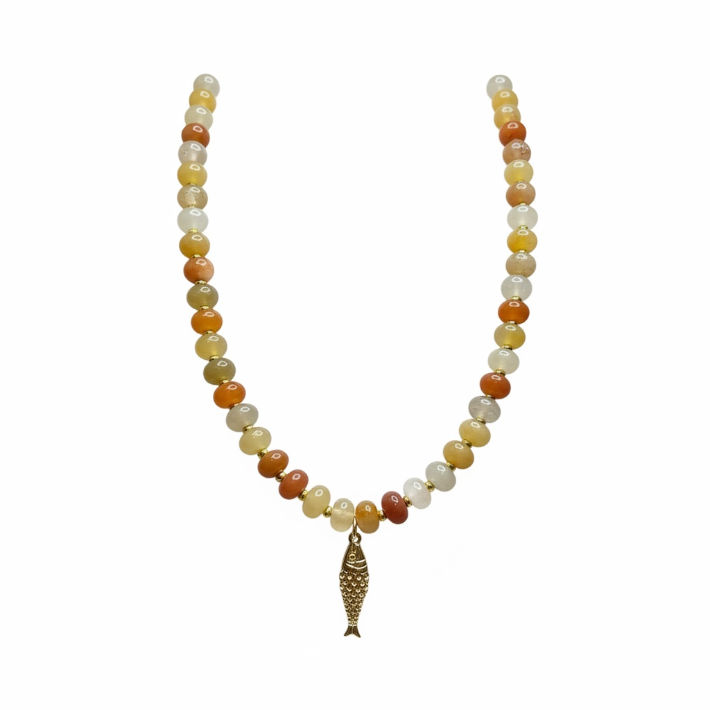 Multi Colored Fish Necklace