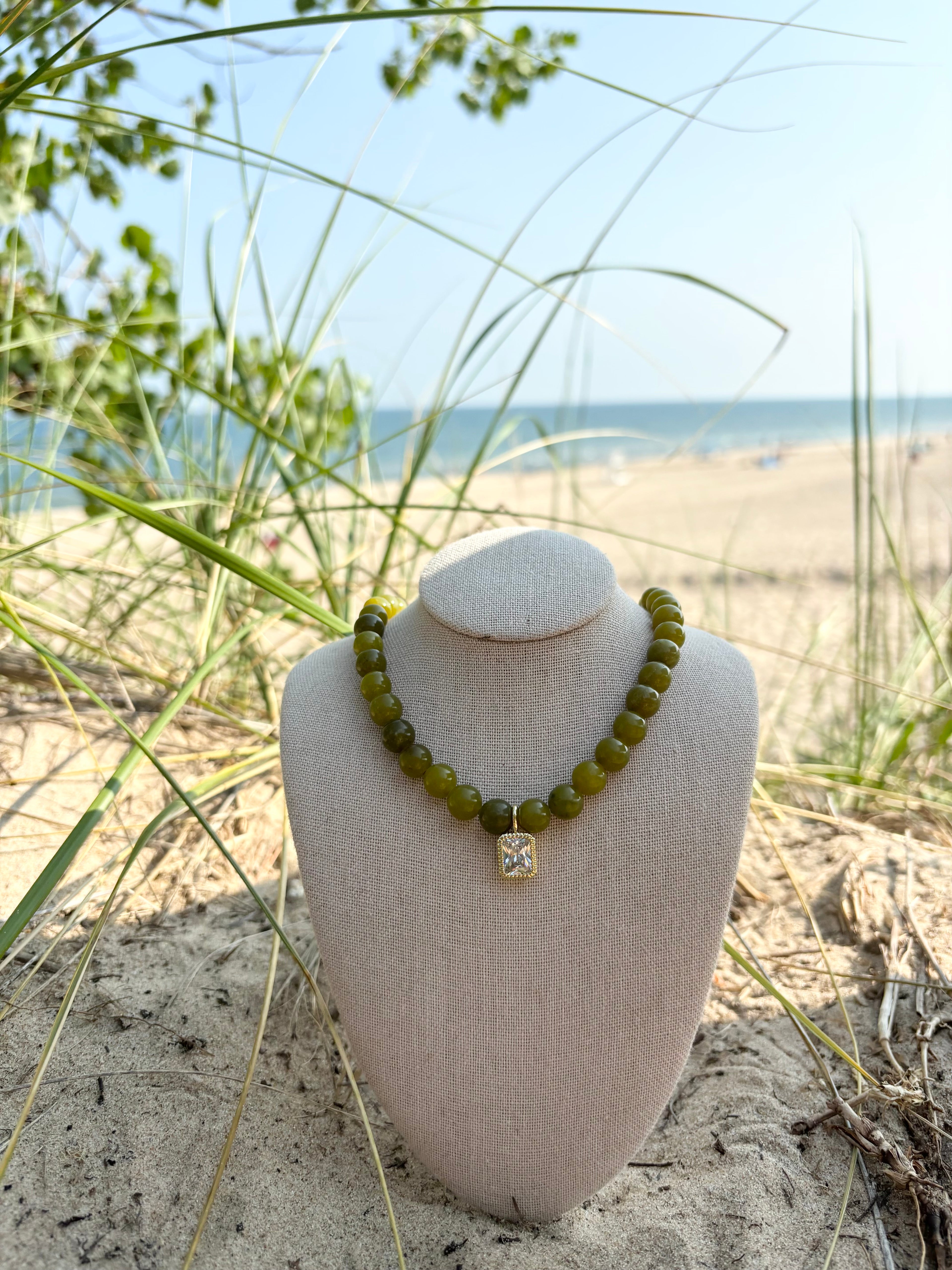 Olive Tide Necklace