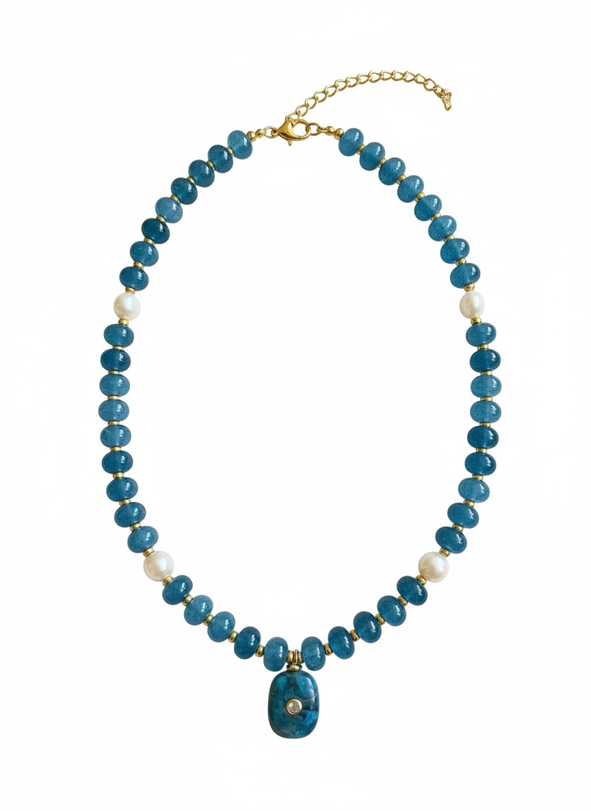 Deep Ocean Blue Necklace